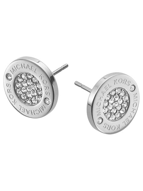 michael kors stud earrings silver